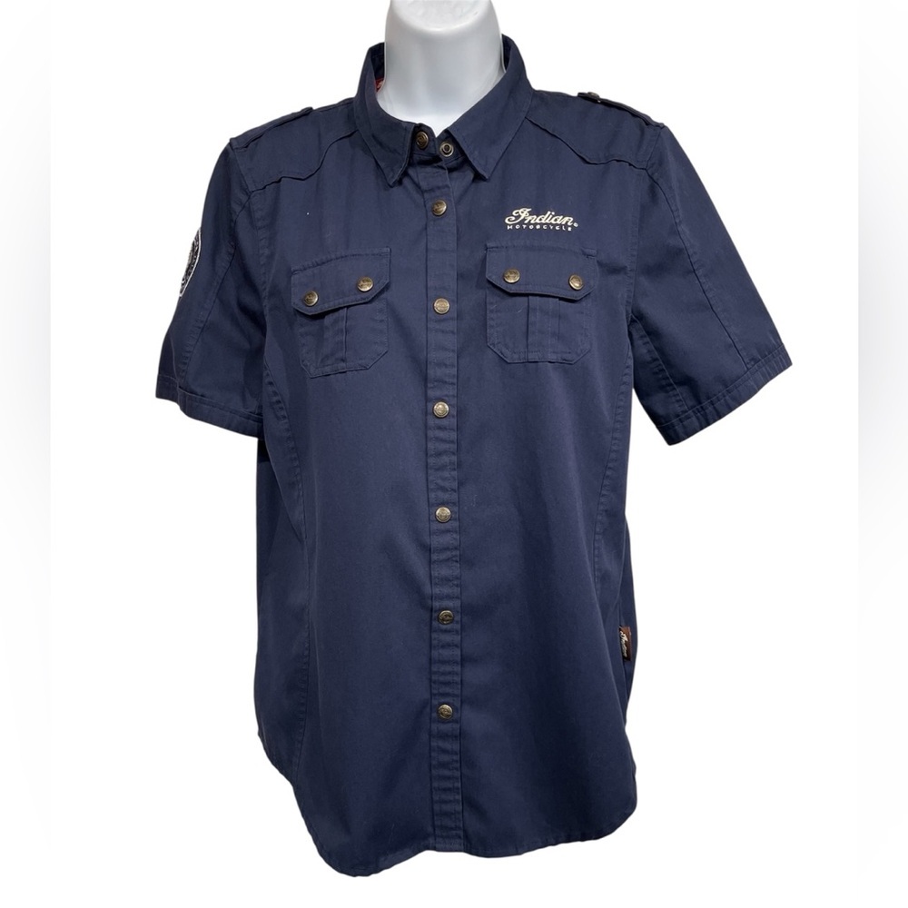 Indian Motorcycles button-down size large